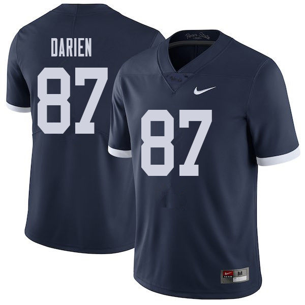 NCAA Nike Men's Penn State Nittany Lions Dae'lun Darien #87 College Football Authentic Throwback Navy Stitched Jersey JHP7398BZ